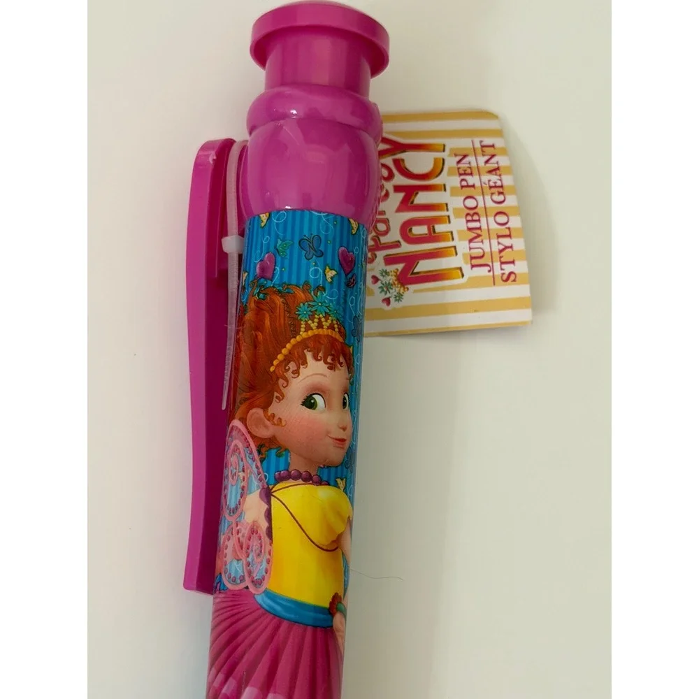 Disney Junior Fancy Nancy Jumbo Pen Pink Yellow Blue 2019 New With Tags